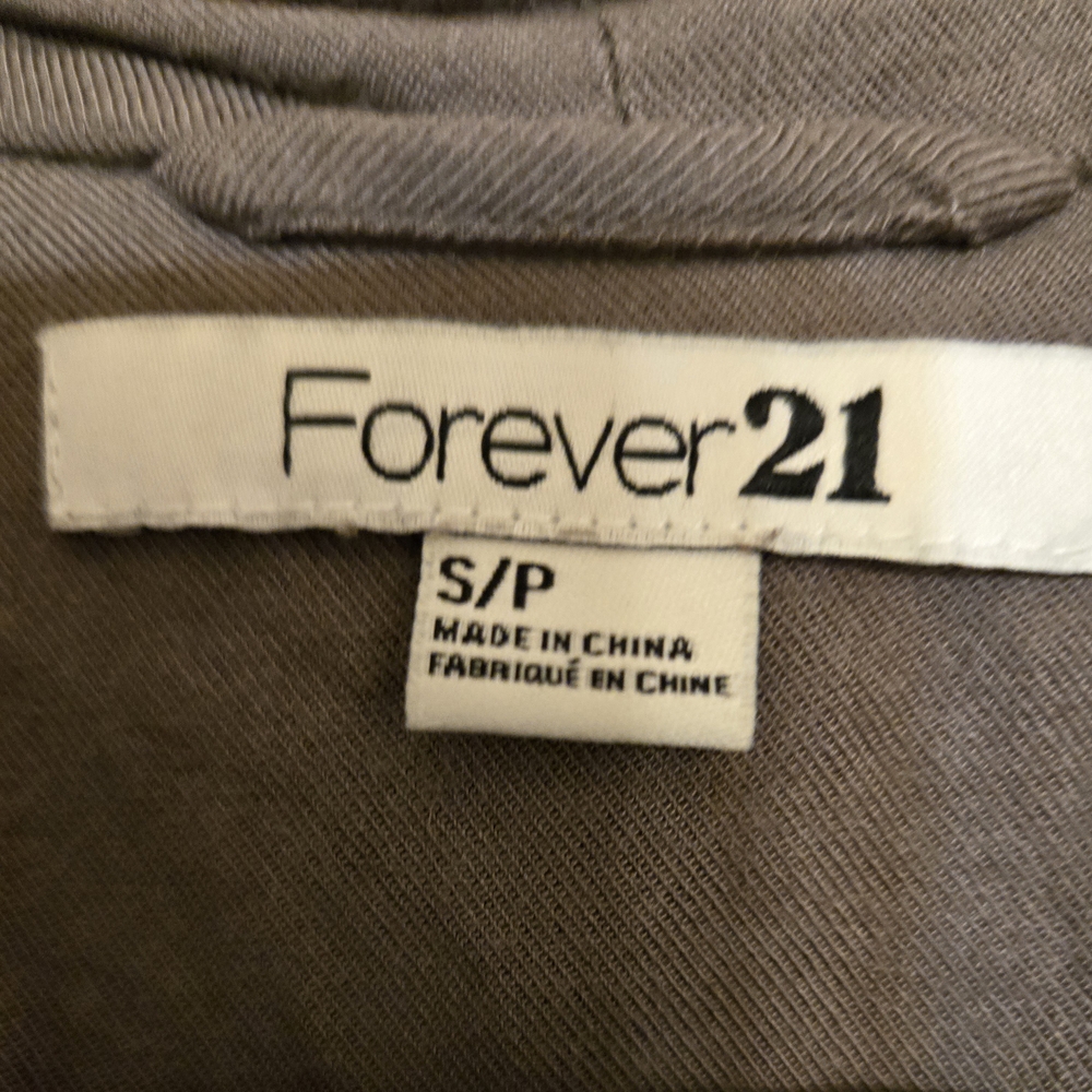 Forever 21 Brown Cardigan Sweater with Waterfall Draping - Picture 4 of 5